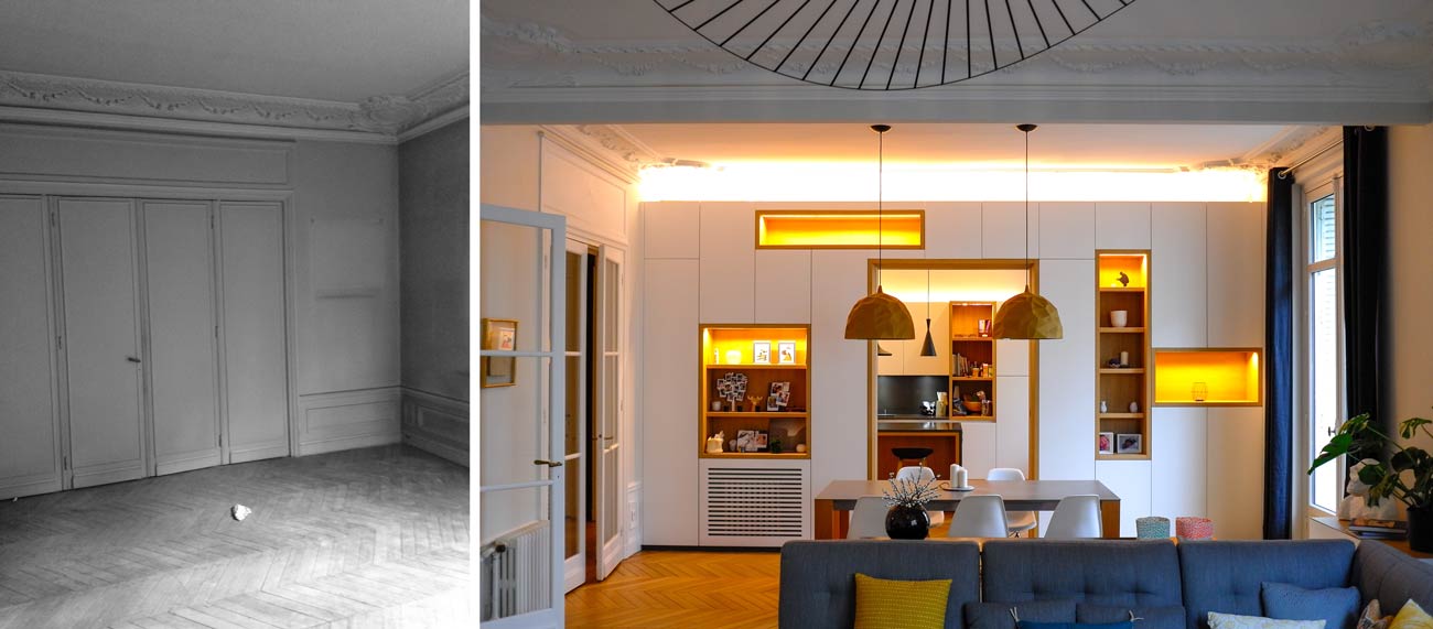 Rénovation appartement haussmannien