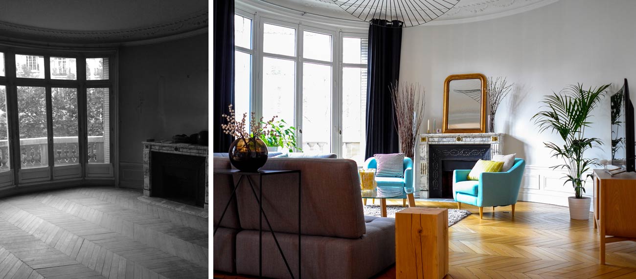 renovation appartement haussmannien avant apres