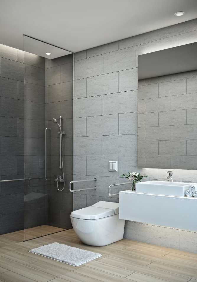 Un architecte à Toulouse aménage une salle de bain adaptée aux personnes en situation de handicap