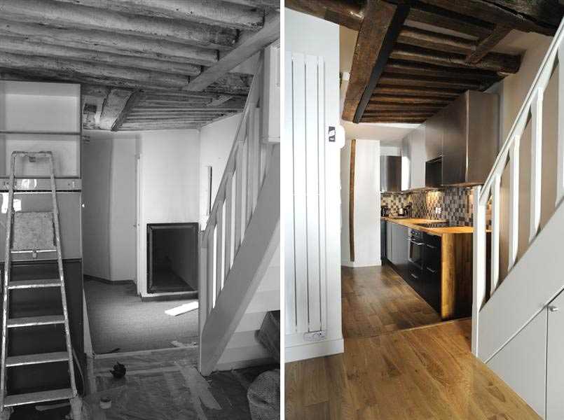 Rénovation d'un escalier dans un appartement en duplex à Toulouse