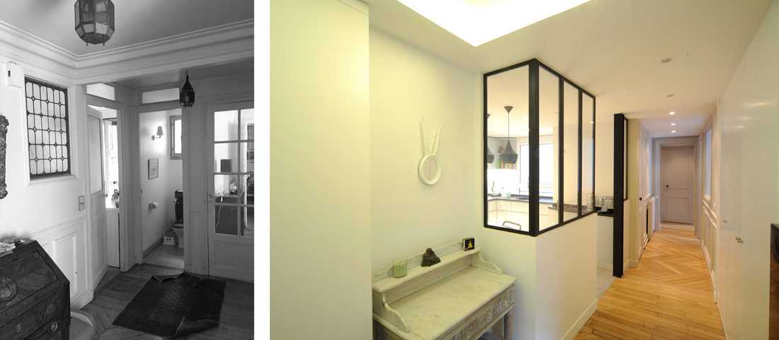 Avant - Après : Rénovation d'une appartement par un architecte d'intérieur