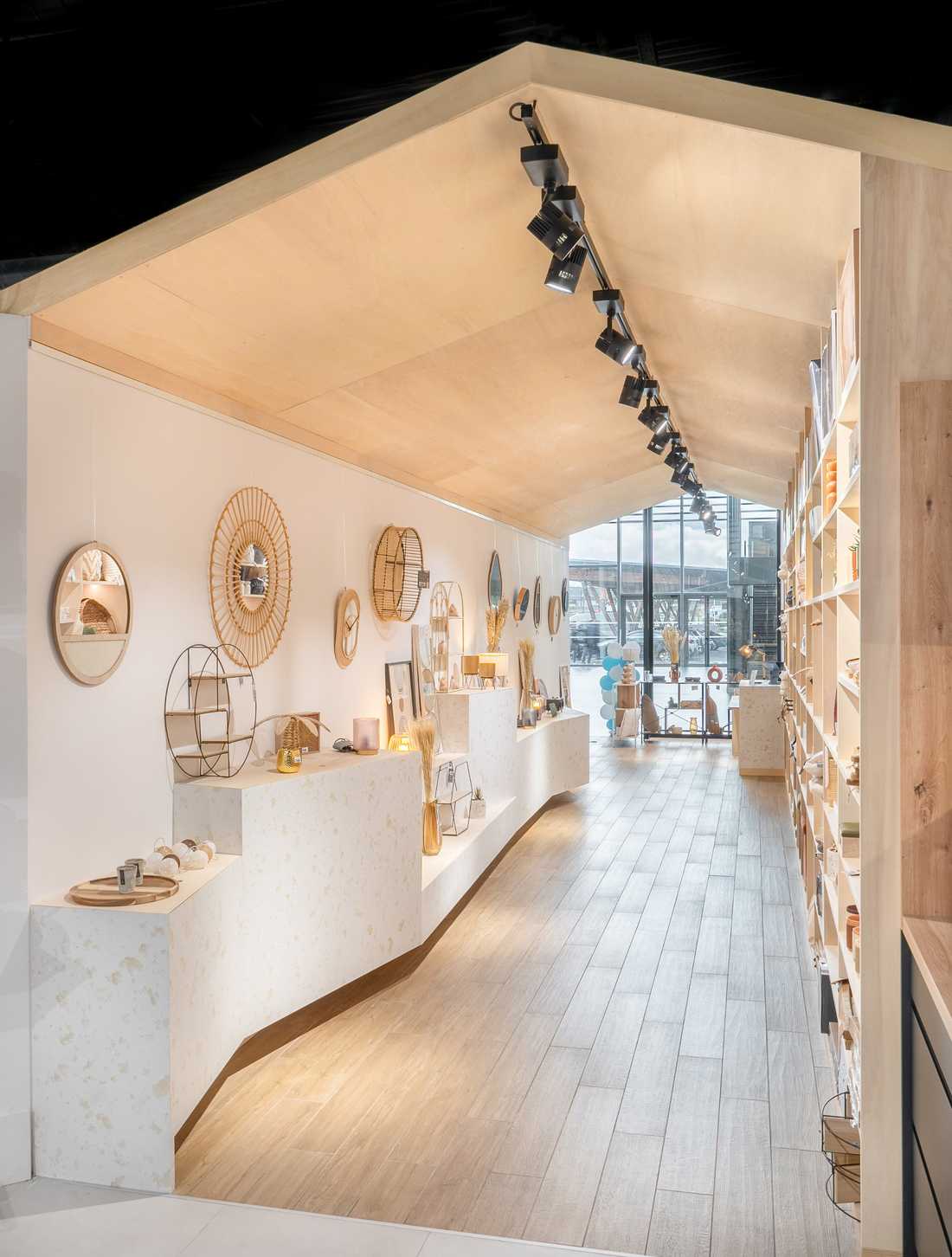 Aménagement intérieur d'un showroom par un architecte d'intérieur