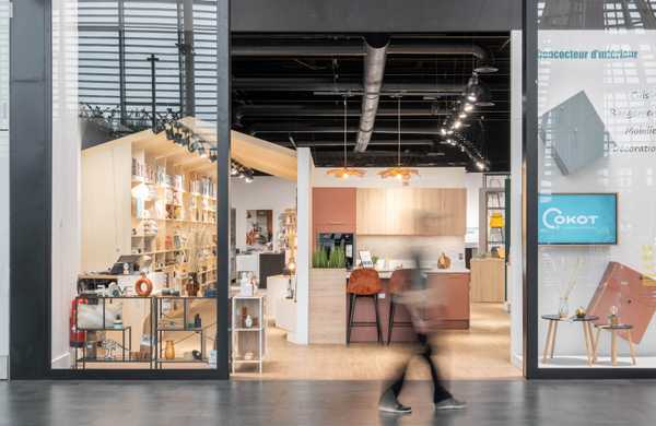Aménagement du showroom de la marque Cokot par un architecte d'intérieur
