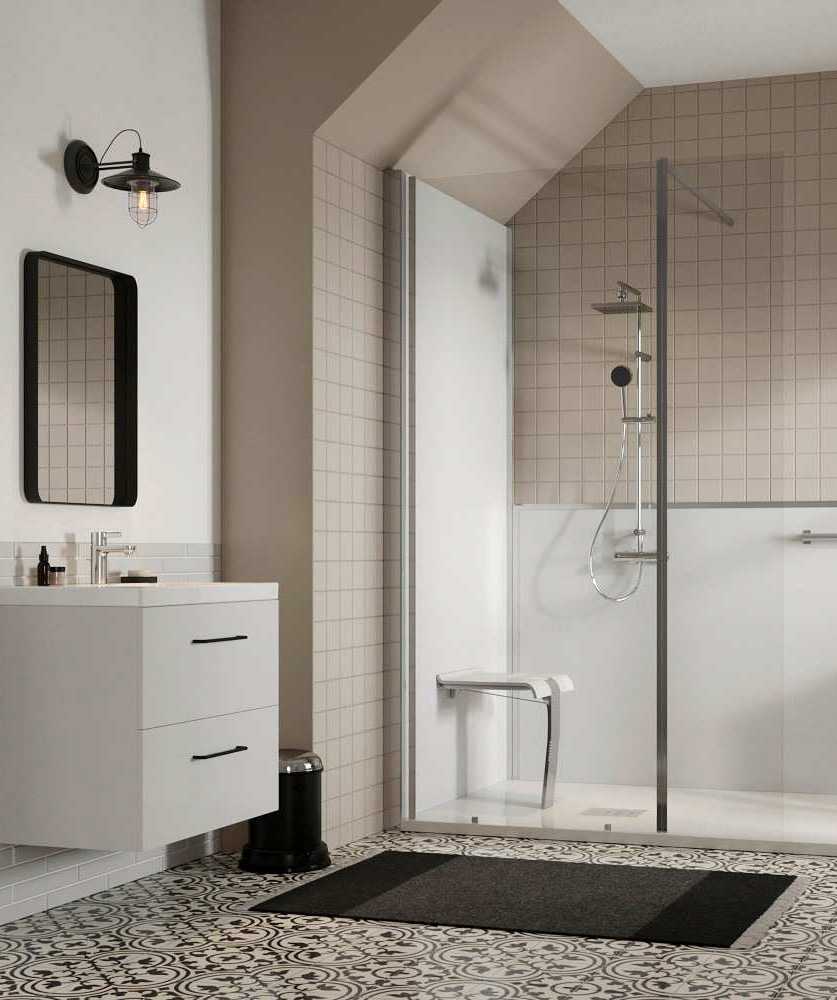 Salle de bain PMR aménagé par un architecte d'intérieur de la Haute-Garonne