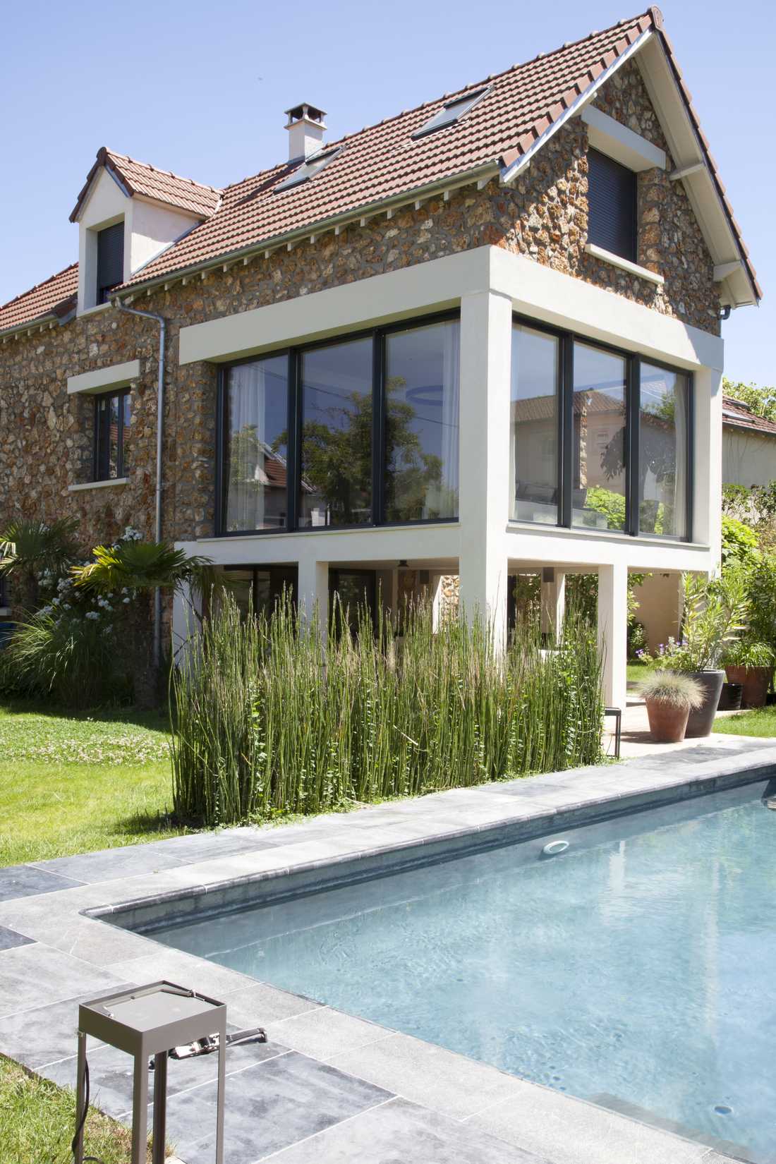 Extension et surélevation d'une maison de type meuliere à Toulouse