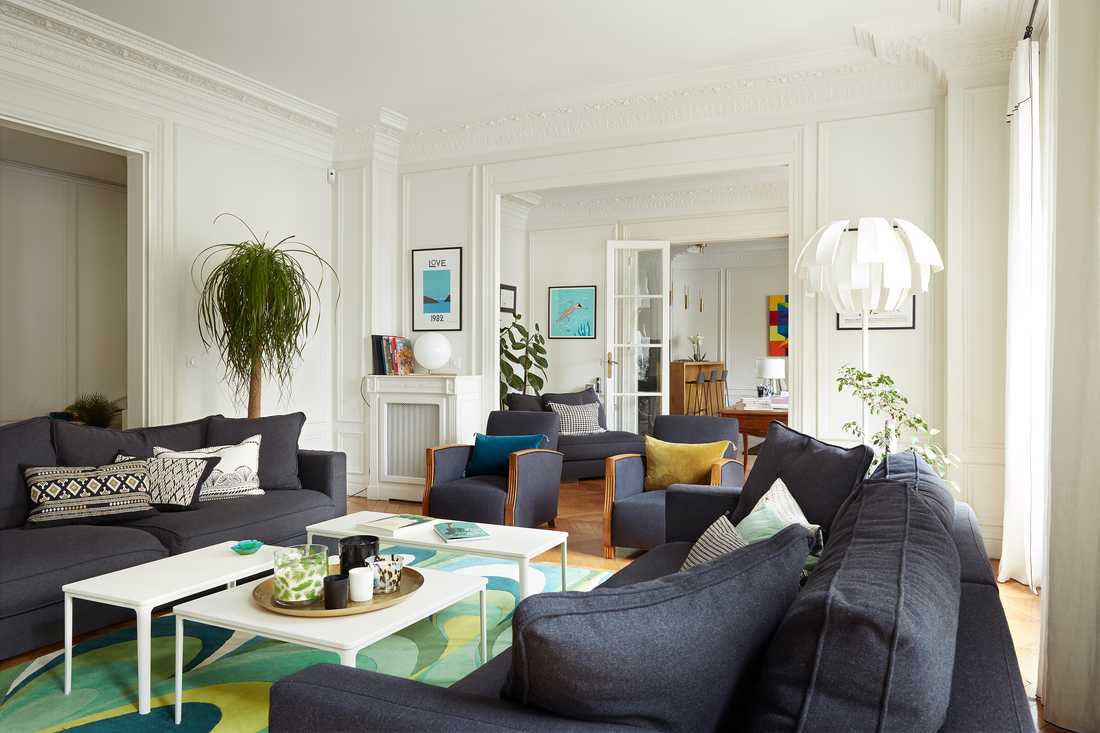 Décoration d'un appartement haussmannien par un architecte d'intérieur