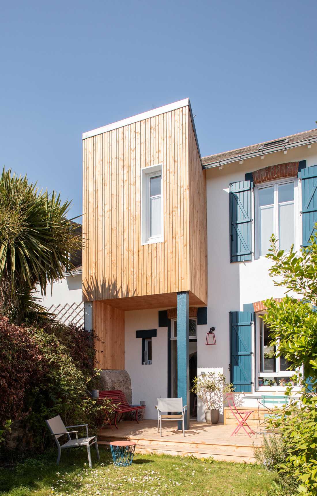 Extension d'une maison de ville conçue par un architecte à Toulouse