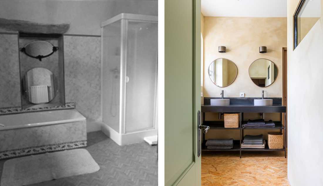 Avant-Après : Rénovation de la salle de bain du couvent du 13e siècle