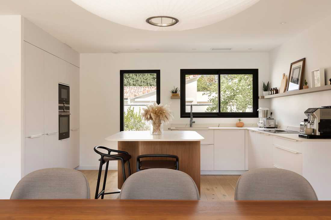 Cuisine ouverte sur salon