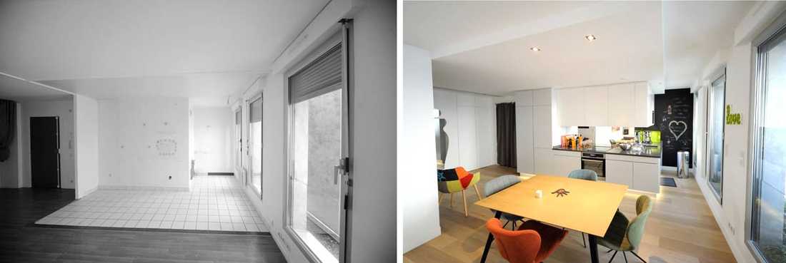 Architecture d'intérieur dans un appartement de la Haute-Garonne