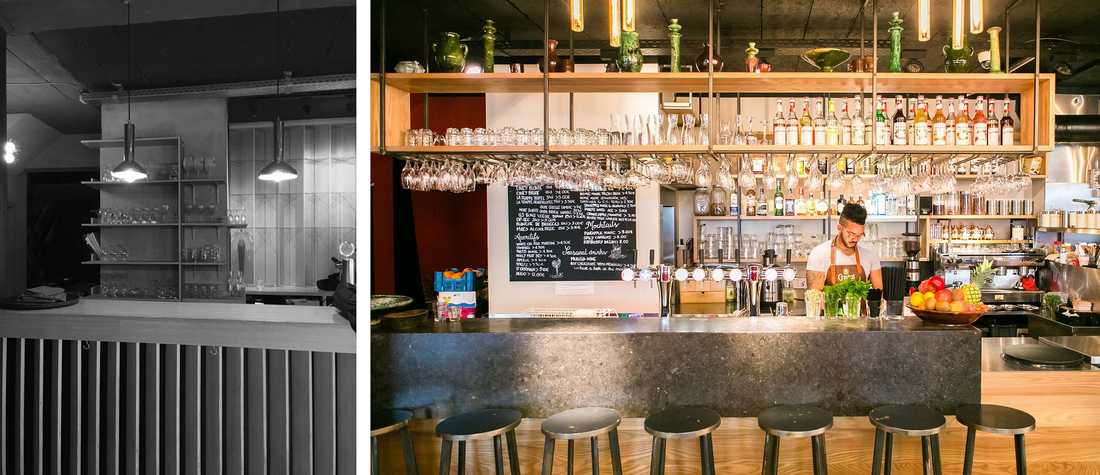 Aménagement d'un bar restaurant par un architecte d'intérieur