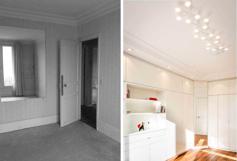 Rénovation d'une chambre par un architecte d'intérieur