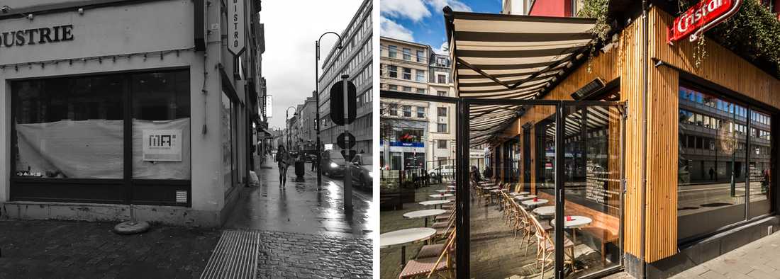 Rénovation de la facade d'un restaurant par un architecte à Toulouse