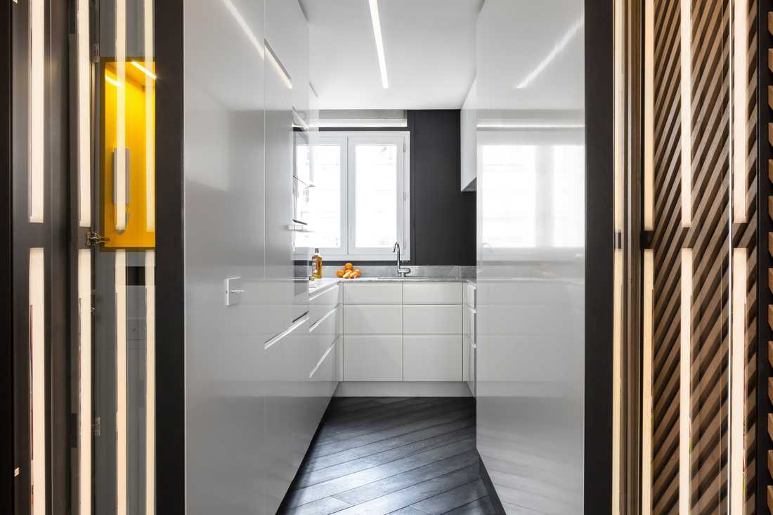 Rénovation de la cuisine de l'appartement par un architecte d'intérieur à Toulouse