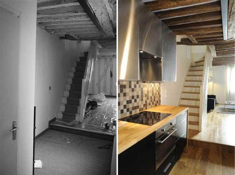 Aménagement d'une cuisine ouverte dans un duplex de la Haute-Garonne