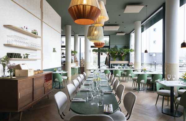 Interior design of an eco-friendly & inclusive restaurant