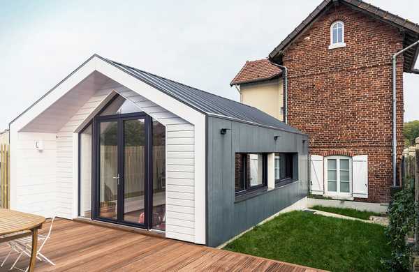 Extension d'une maison en briques par un architecte à Toulouse