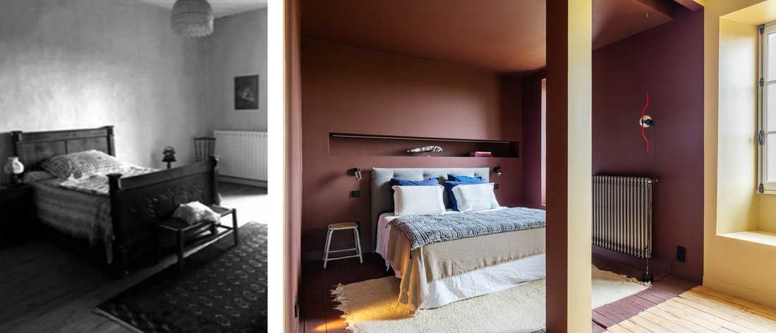 Avant-Après : Rénovation d'une chambre dans un couvent du Gers