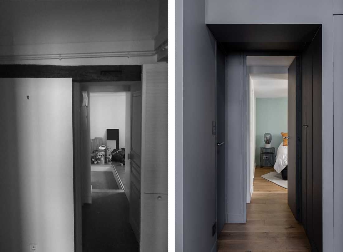 Avant-Après : rénovation de l'entrée de l'appartement à Toulouse