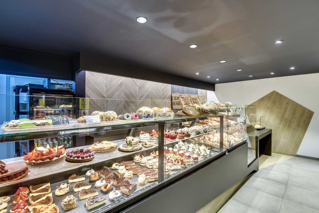 Relooking d'une boulangerie par un architecte - décorateur à Toulouse